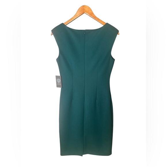 VINCE CAMUTO NWT Teal Sleeveless Midi Dress - Picture 5 of 10